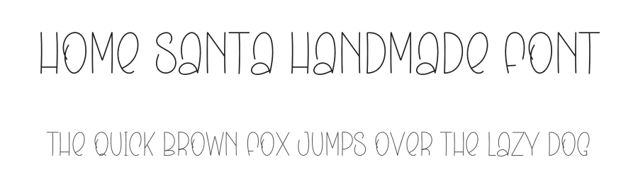 Home Santa Handmade Font by freshtypeink — Display Font