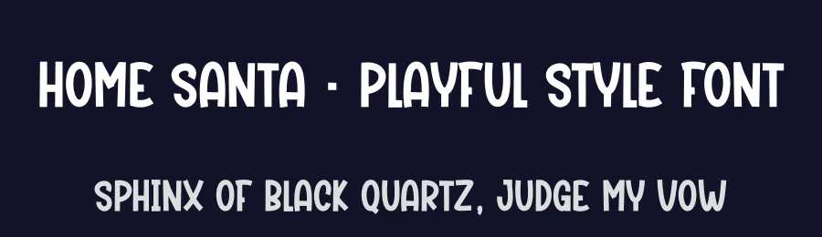 Home Santa – Playful Style Font by creativeletter — Display Font — thumbnail 2