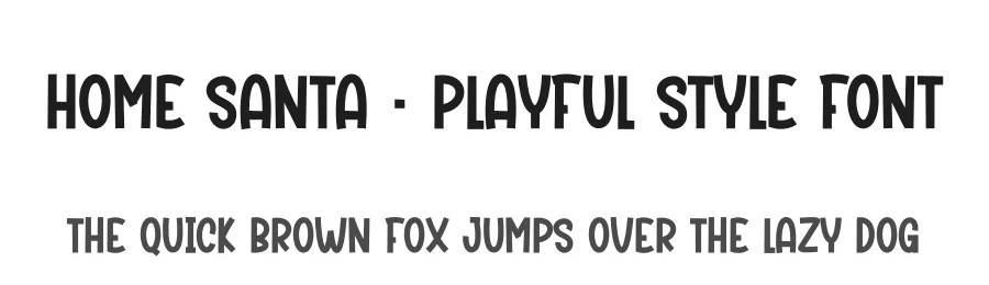 Home Santa – Playful Style Font by creativeletter — Display Font