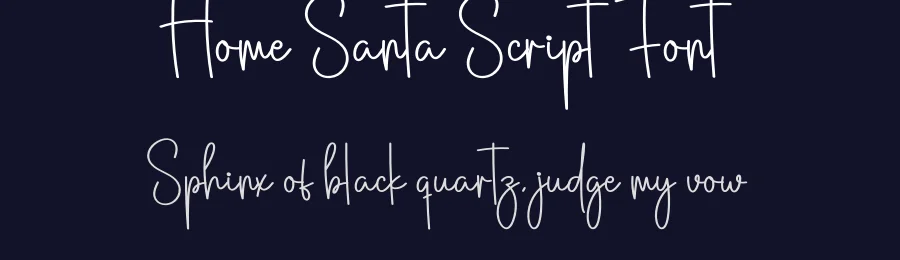 Home Santa Script Font by creativeletter — Script Handwritten Font — thumbnail 2