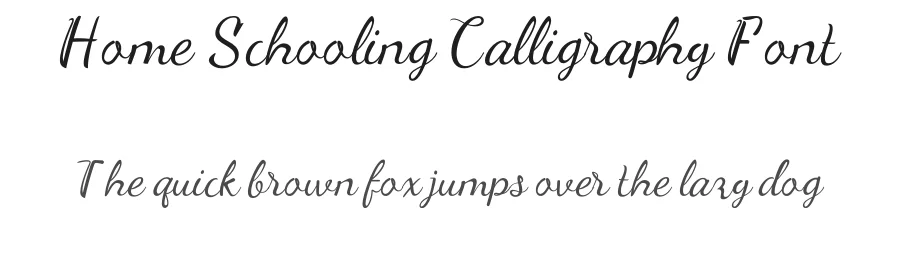 Home Schooling Calligraphy Font by inermediaSTUDIO — Script Handwritten Font
