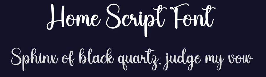 Home Script Font by Store_07 — Script Handwritten Font — thumbnail 2