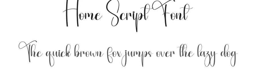 Home Script Font by andikastudio — Script Handwritten Font