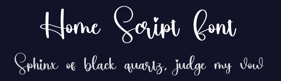 Home Script Font by creativeletter — Script Handwritten Font — thumbnail 2
