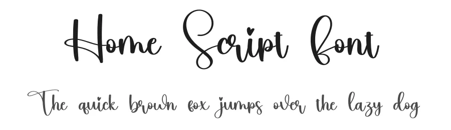Home Script Font by creativeletter — Script Handwritten Font
