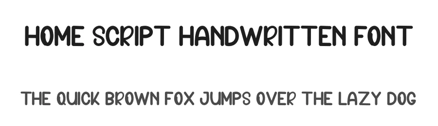 Home Script Handwritten Font by inermediaSTUDIO — Display Font