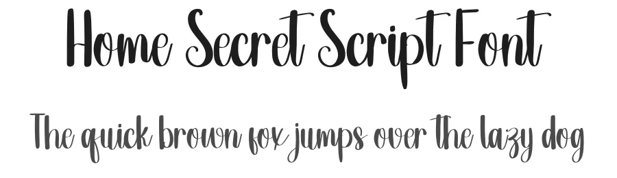 Home Secret Script Font by inermediaSTUDIO — Script Handwritten Font