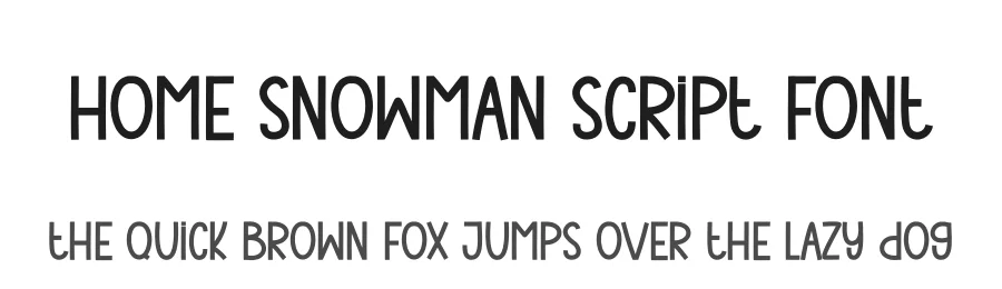 Home Snowman Script Font by andikastudio — Display Font