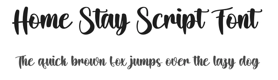 Home Stay Script Font by creativeletter — Script Handwritten Font