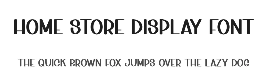 Home Store Display Font by creativeletter — Display Font