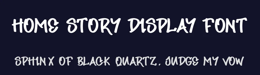 Home Story Display Font by creativeletter — Display Font — thumbnail 2