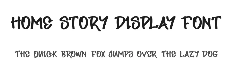 Home Story Display Font by creativeletter — Display Font