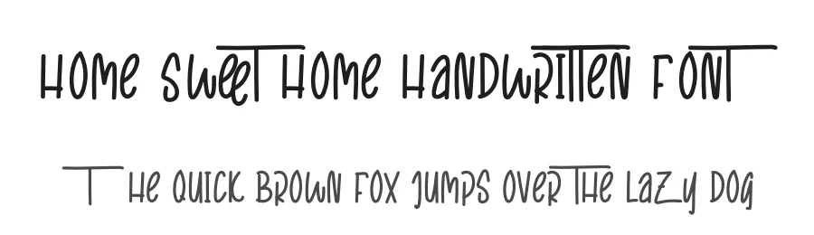 Home Sweet Home Handwritten Font by levincreative — Script Handwritten Font
