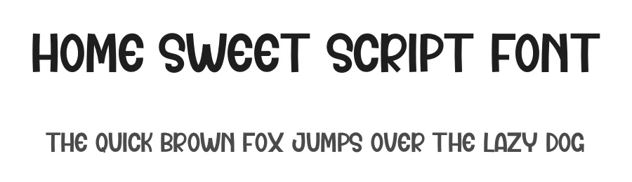 Home Sweet Script Font by inermediaSTUDIO — Display Font