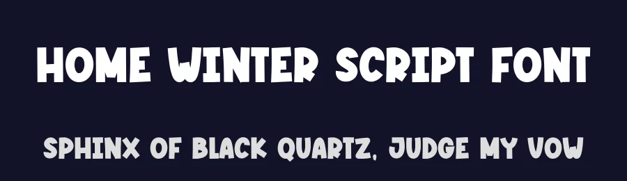 Home Winter Script Font by creativeletter — Display Font — thumbnail 2