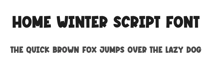 Home Winter Script Font by creativeletter — Display Font