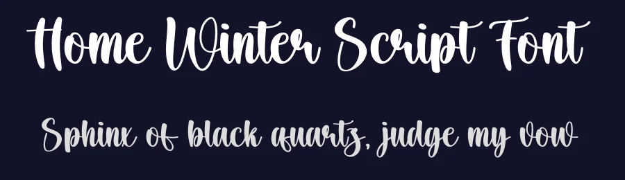 Home Winter Script Font by creativeletter — Script Handwritten Font — thumbnail 2