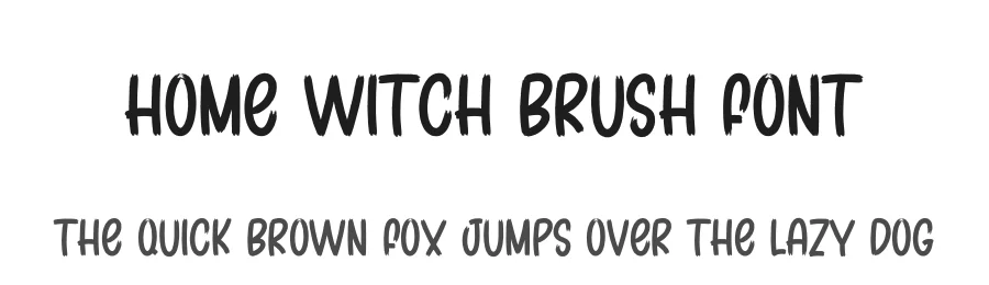 Home Witch Brush Font by andikastudio — Display Font