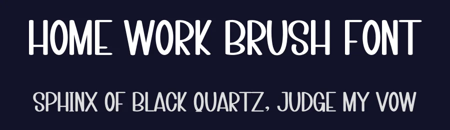 Home Work Brush Font by inermediaSTUDIO — Display Font — thumbnail 2