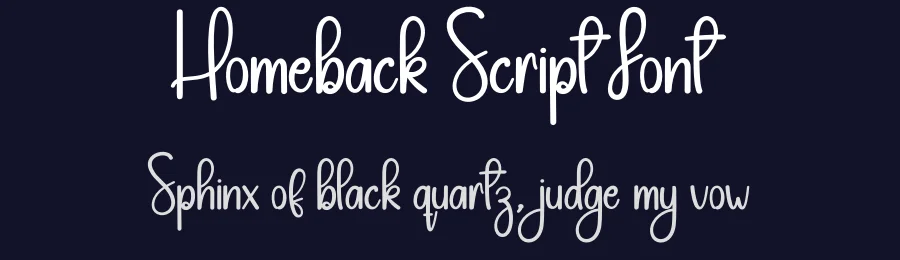 Homeback Script Font by andikastudio — Script Handwritten Font — thumbnail 2