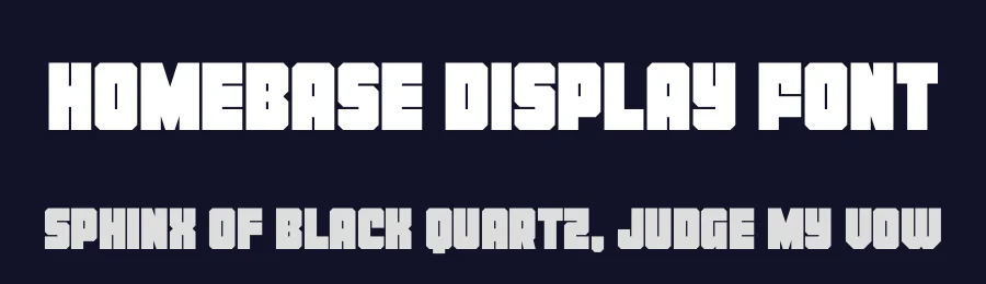 Homebase Display Font by Iconian Fonts — Display Font — thumbnail 2