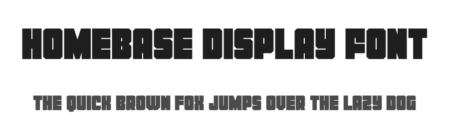 Homebase Display Font by Iconian Fonts — Display Font