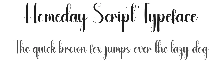 Homeday Script Typeface by andikastudio — Script Handwritten Font