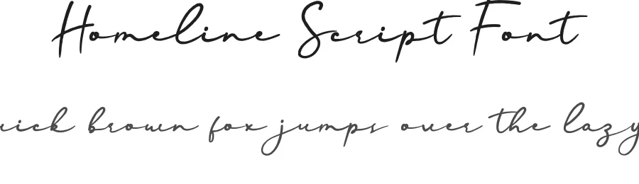 Homeline Script Font by andikastudio — Script Handwritten Font