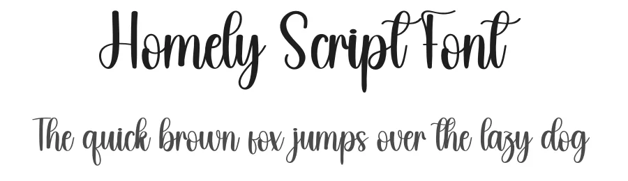 Homely Script Font by andikastudio — Script Handwritten Font