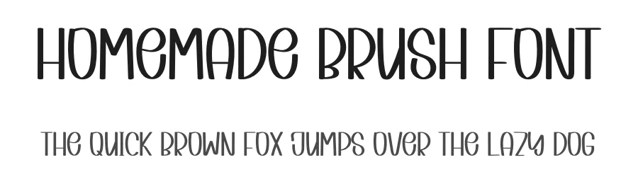 Homemade Brush Font by inermediaSTUDIO — Display Font