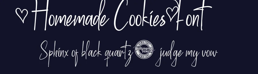 Homemade Cookies Font by CalligraphyFonts.net — Script Handwritten Font — thumbnail 2