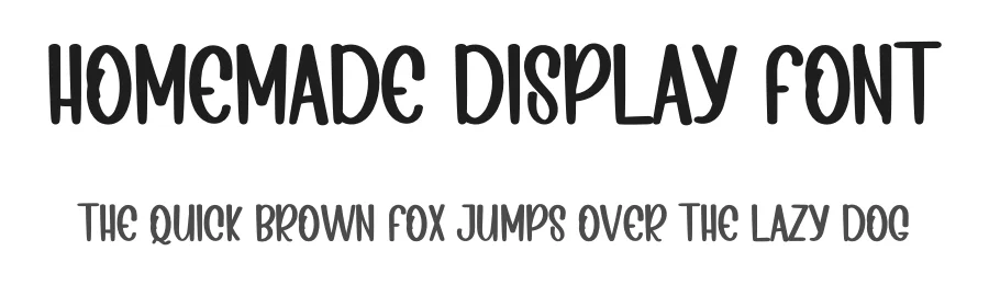 Homemade Display Font by inermediaSTUDIO — Display Font