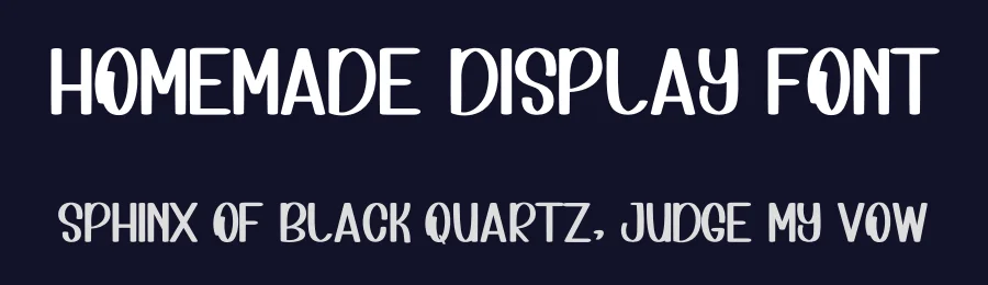 Homemade Display Font by inermediaSTUDIO — Display Font — thumbnail 2