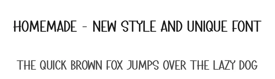 Homemade – New Style And Unique Font by andikastudio — Display Font