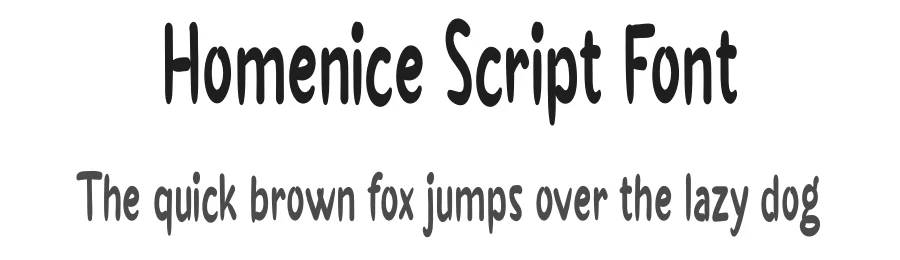Homenice Script Font by andikastudio — Script Handwritten Font