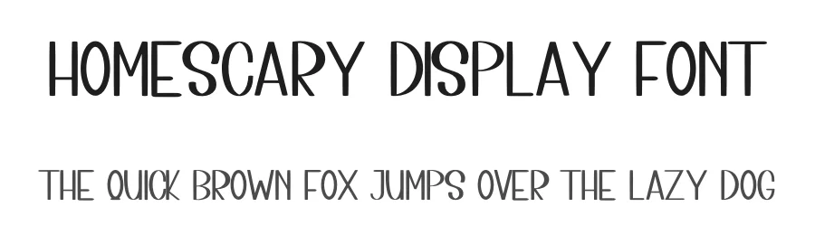 Homescary Display Font by inermediaSTUDIO — Display Font