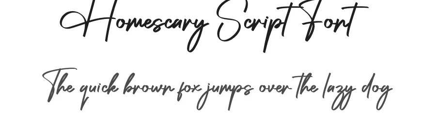 Homescary Script Font by creativeletter — Script Handwritten Font