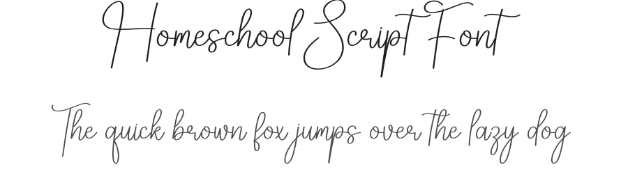 Homeschool Script Font by creativeletter — Script Handwritten Font
