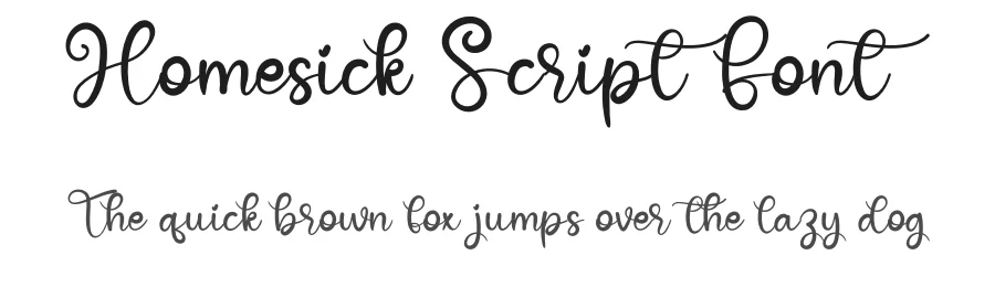 Homesick Script Font by creativeletter — Script Handwritten Font