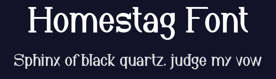 Homestag Font by Maiko Hatta — Display Font — thumbnail 2