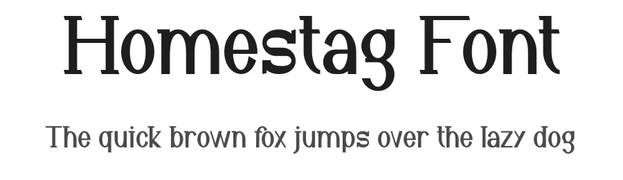 Homestag Font by Maiko Hatta — Display Font