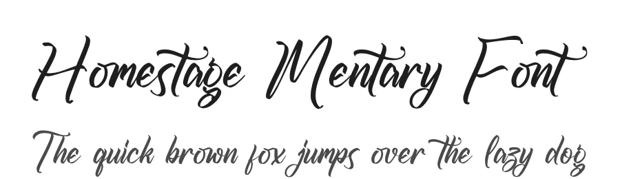 Homestage Mentary Font by glorytype — Script Handwritten Font