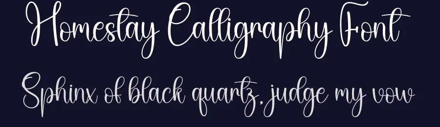 Homestay Calligraphy Font by creativeletter — Script Handwritten Font — thumbnail 2