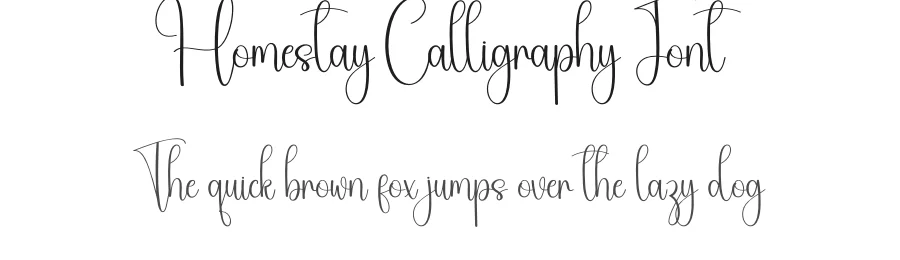 Homestay Calligraphy Font by creativeletter — Script Handwritten Font