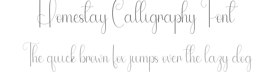 Homestay Calligraphy Font by andikastudio — Script Handwritten Font