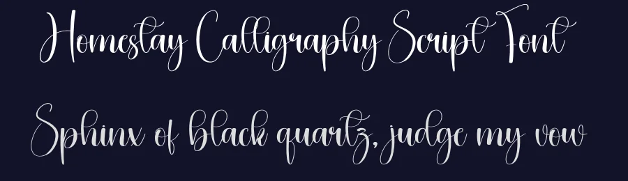 Homestay Calligraphy Script Font by creativeletter — Script Handwritten Font — thumbnail 2