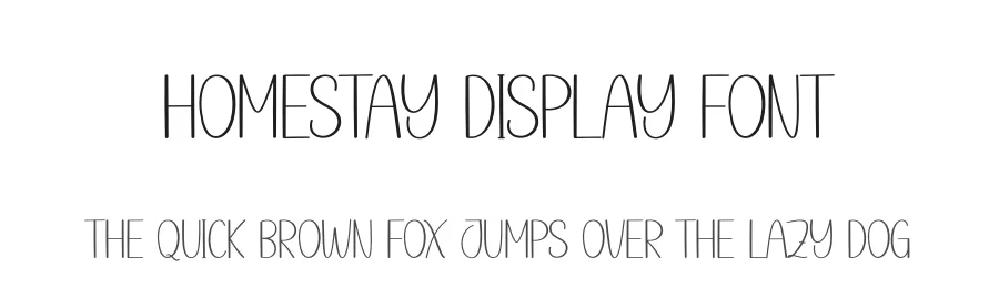 Homestay Display Font by andikastudio — Display Font
