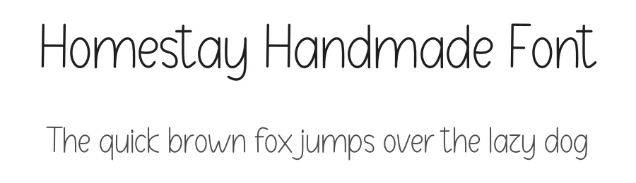 Homestay Handmade Font by freshtypeink — Display Font