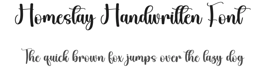 Homestay Handwritten Font by andikastudio — Script Handwritten Font