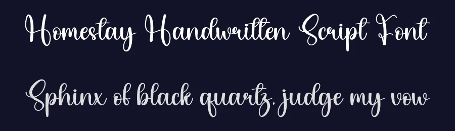 Homestay Handwritten Script Font by andikastudio — Script Handwritten Font — thumbnail 2